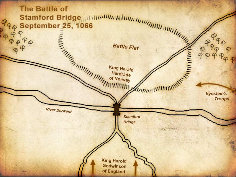 Map of Battle of Stamford Bridge